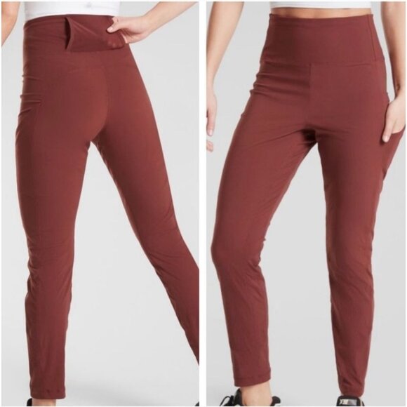 Athleta Trekkie Hybrid Crop Tight Set of 2 Leggings Size 4 - Picture 4 of 11